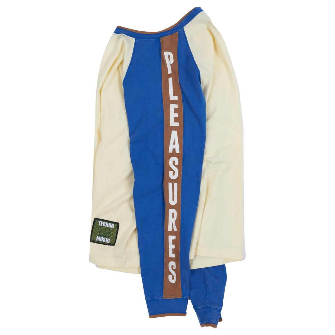 PLEASURES TECHNO RAGLAN LONG SLEEVE - OFF WHITE