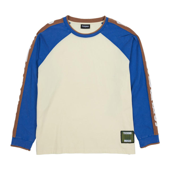PLEASURES TECHNO RAGLAN LONG SLEEVE - OFF WHITE