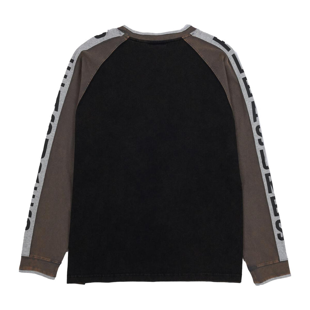 PLEASURES TECHNO RAGLAN LONG SLEEVE - BLACK