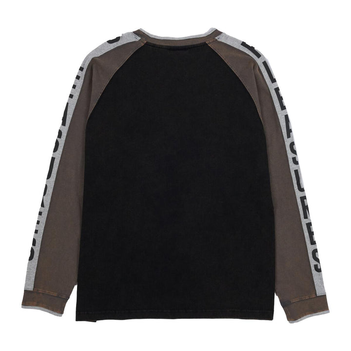 PLEASURES TECHNO RAGLAN LONG SLEEVE - BLACK