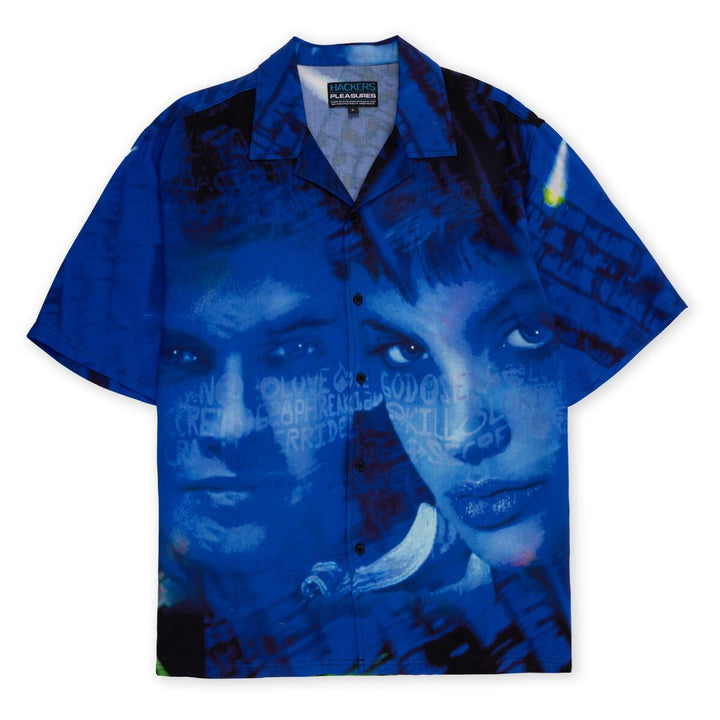 PLEASURES VIRUS RAYON BUTTON DOWN - BLACK