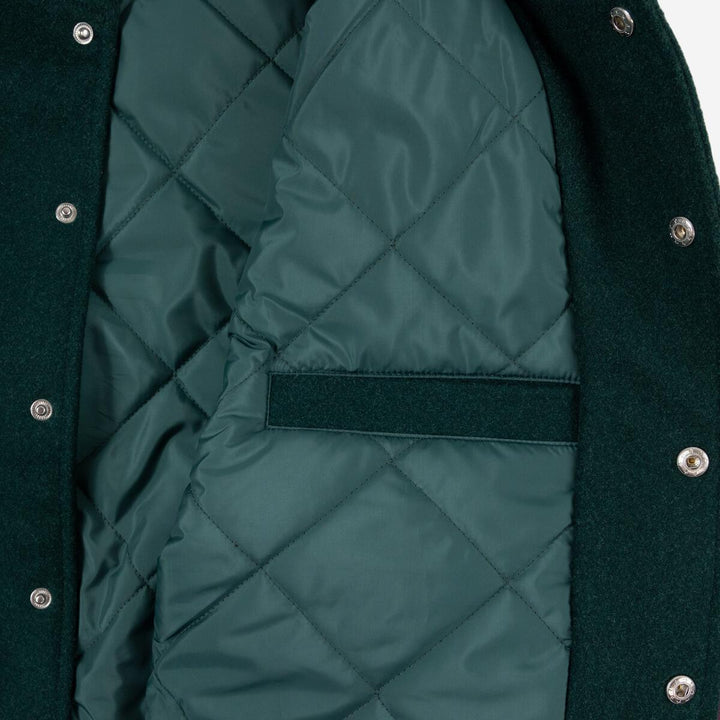 PLEASURES FAN VARSITY JACKET - GREEN