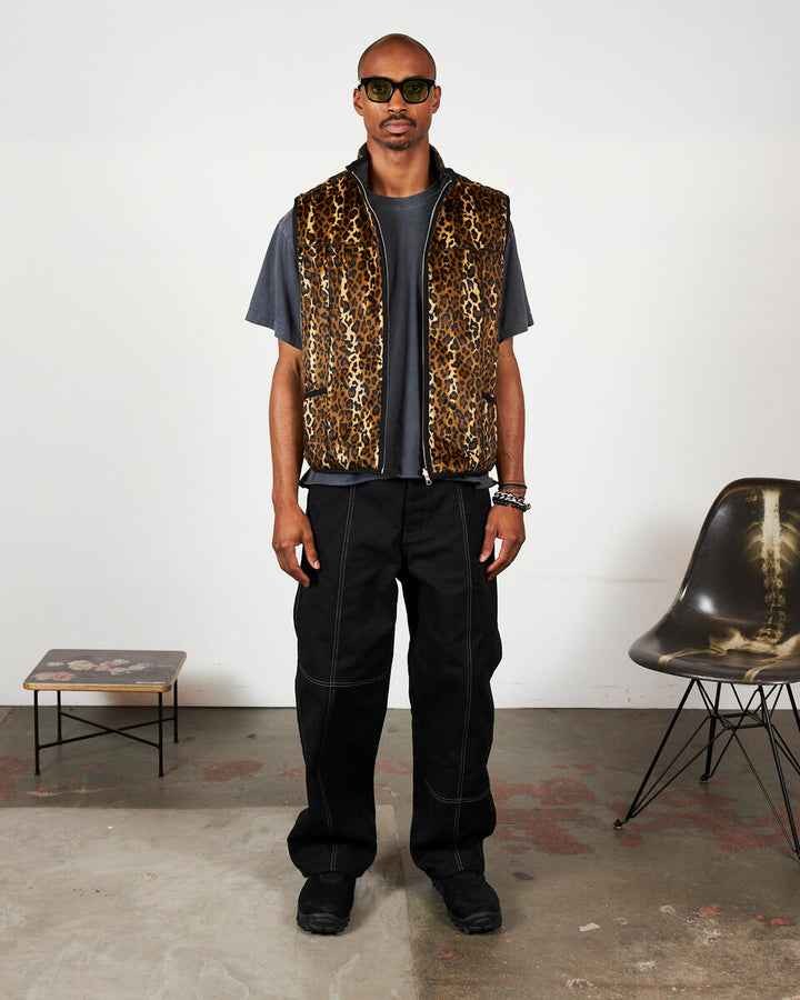 PLEASURES FELIS REVERSIBLE VEST - GOLD