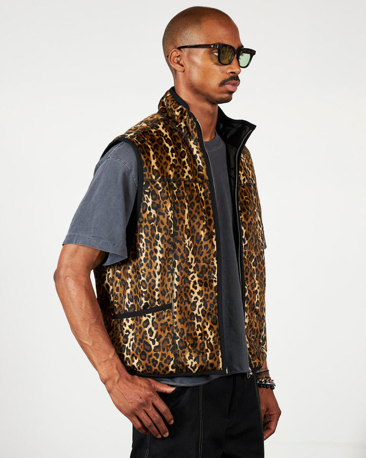 PLEASURES FELIS REVERSIBLE VEST - GOLD
