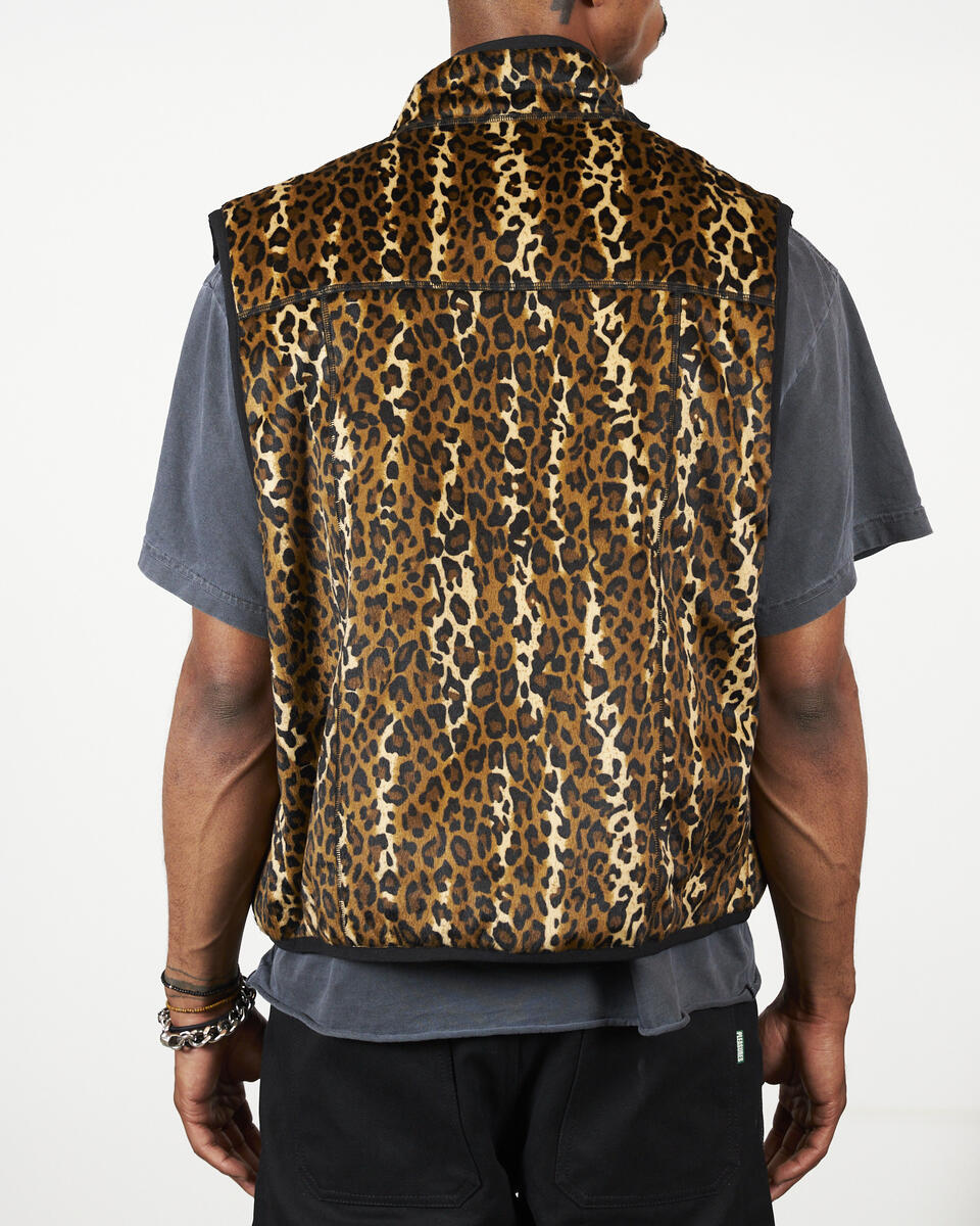 PLEASURES FELIS REVERSIBLE VEST - GOLD