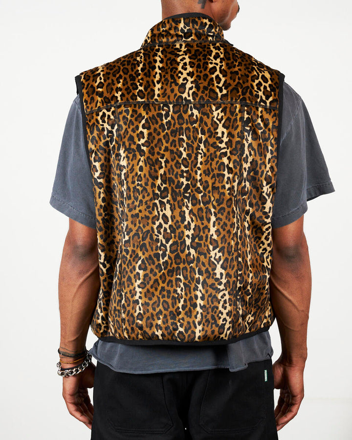PLEASURES FELIS REVERSIBLE VEST - GOLD