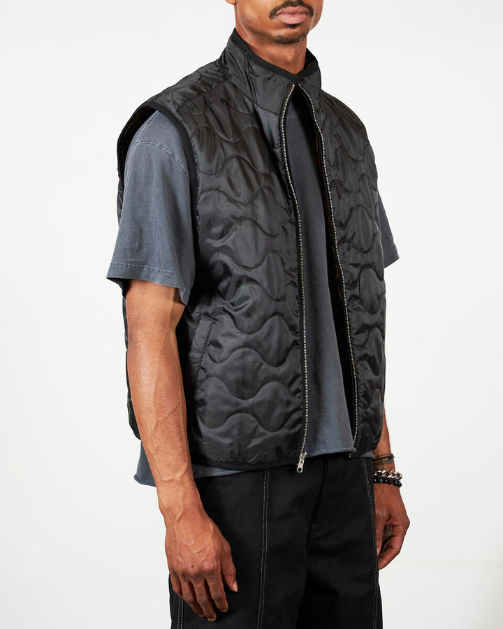 PLEASURES FELIS REVERSIBLE VEST - GOLD