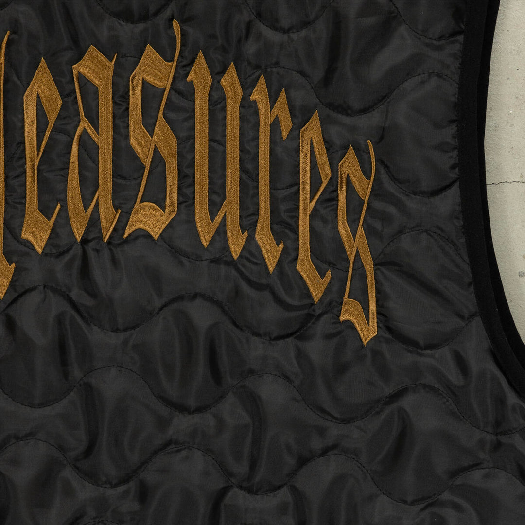 PLEASURES FELIS REVERSIBLE VEST - GOLD