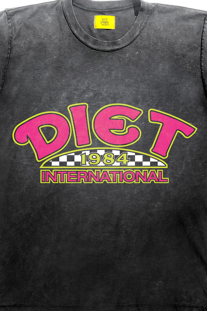 Diet Starts Monday Diet INTL Tee - Vintage Black/Pink