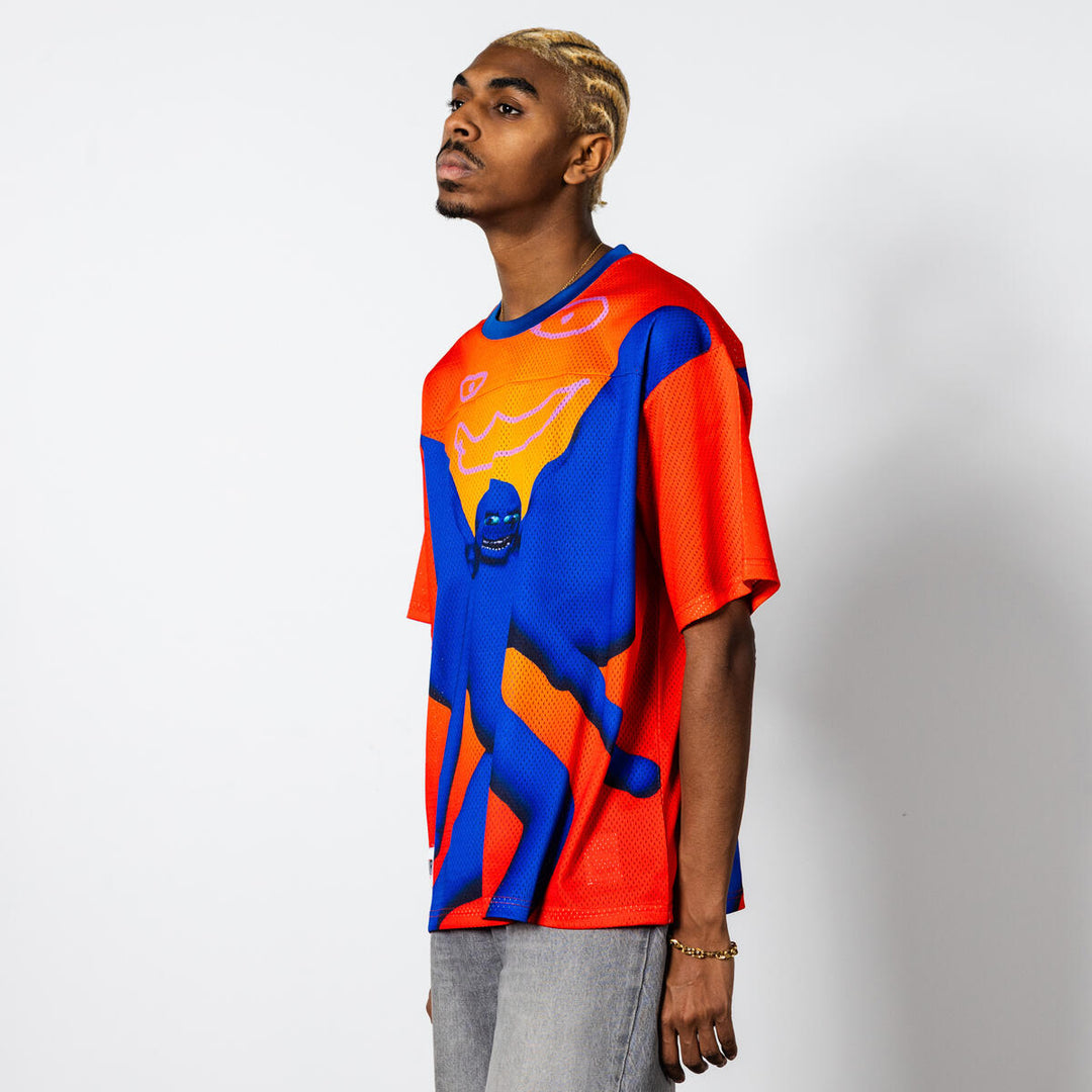 PLEASURES ANGEL FOOTBALL JERSEY - ORANGE