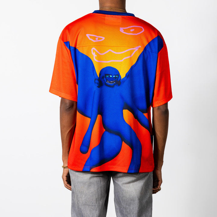 PLEASURES ANGEL FOOTBALL JERSEY - ORANGE