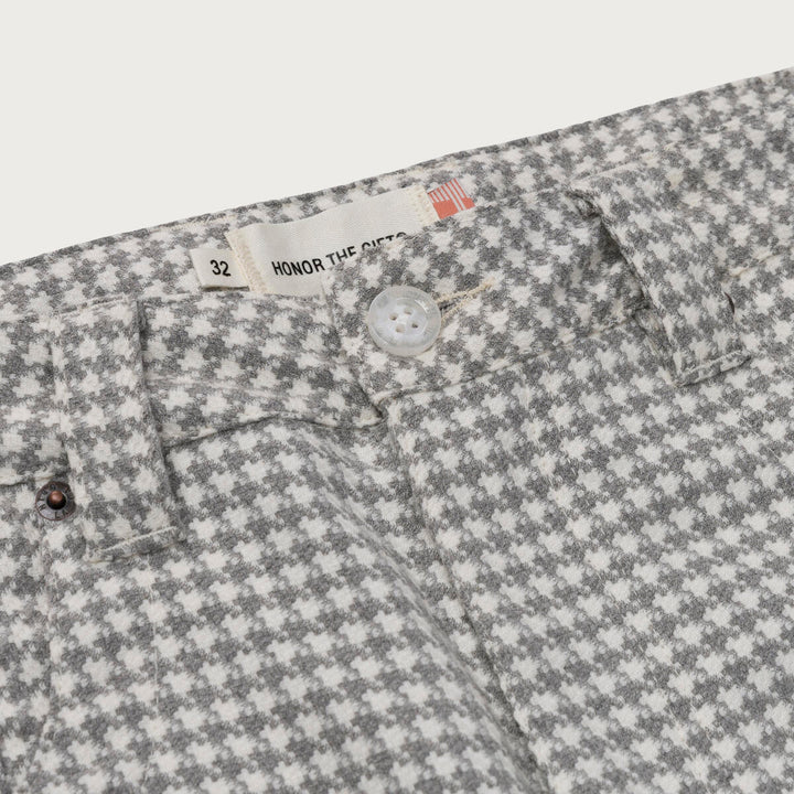 Honor The Gift Houndstooth HTG Pant - Bone