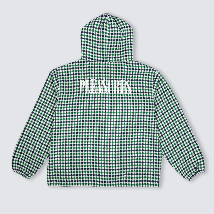 PLEASURES MISQUOTE PONCHO HOODIE - NAVY