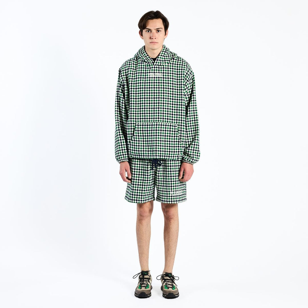 PLEASURES MISQUOTE PONCHO HOODIE - NAVY