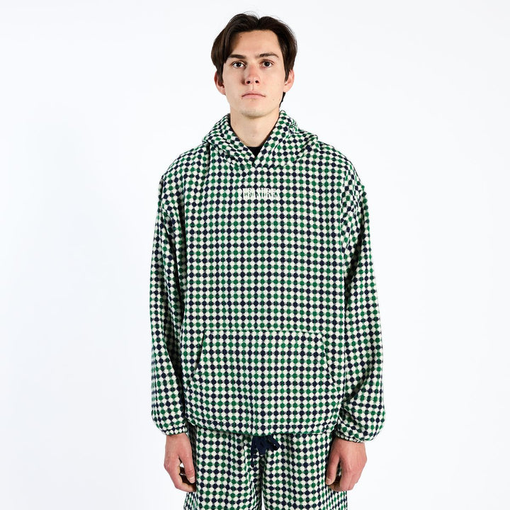 PLEASURES MISQUOTE PONCHO HOODIE - NAVY