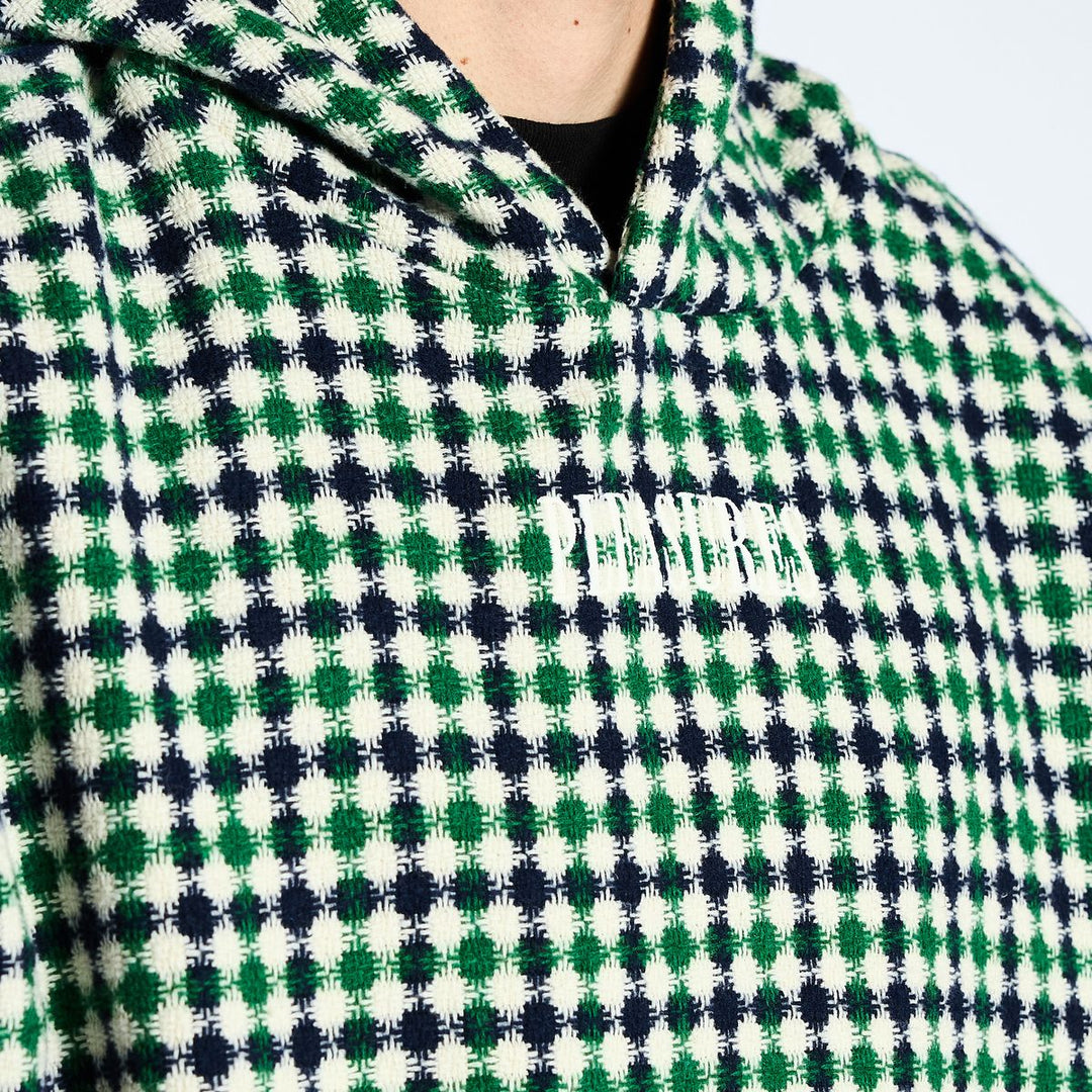 PLEASURES MISQUOTE PONCHO HOODIE - NAVY