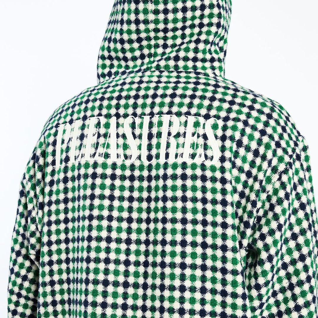 PLEASURES MISQUOTE PONCHO HOODIE - NAVY