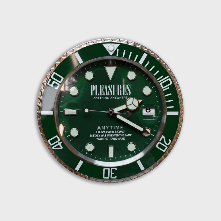 PLEASURES ANYTIME CLOCK - GREEN