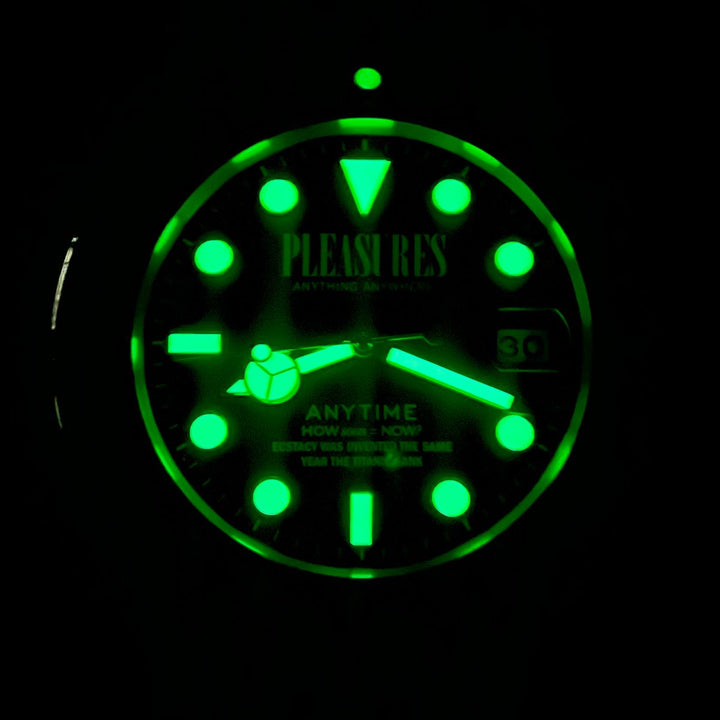 PLEASURES ANYTIME CLOCK - GREEN