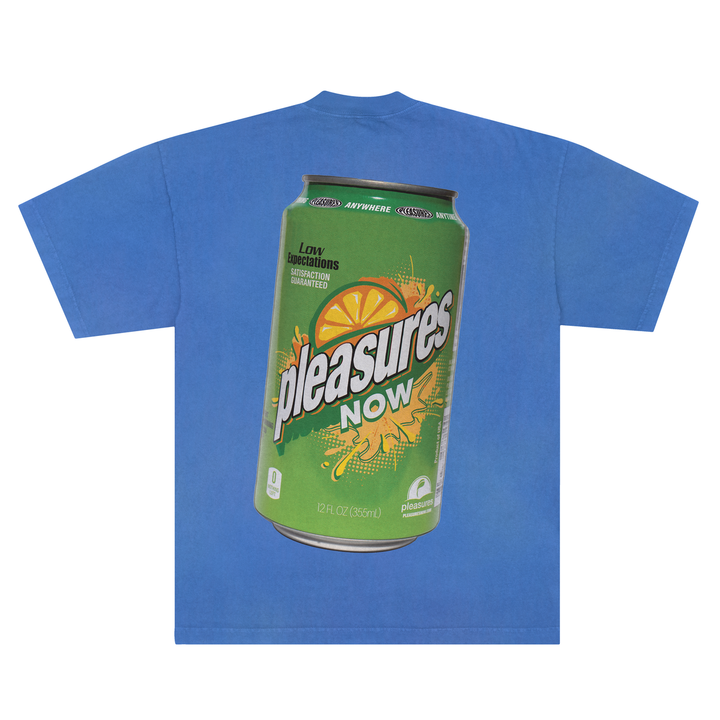 PLEASURES QUENCH T-SHIRT - BLUE MOON