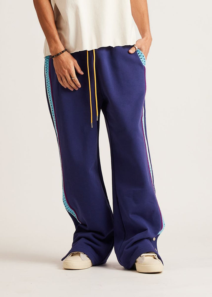 Diet Starts Monday Crochet Panel Pant - Blue