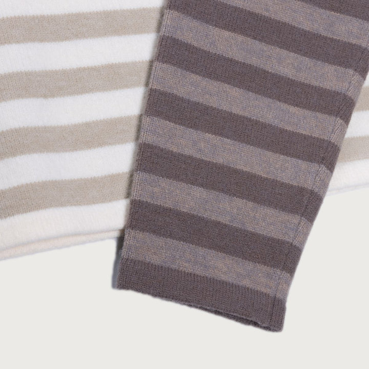 Honor The Gift Multi Stripe Crew - Bone