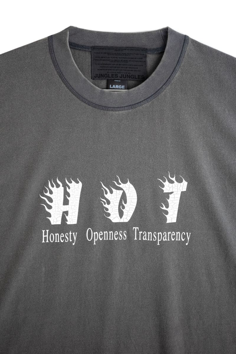 JUNGLES HOT SS Tee - Vintage Grey