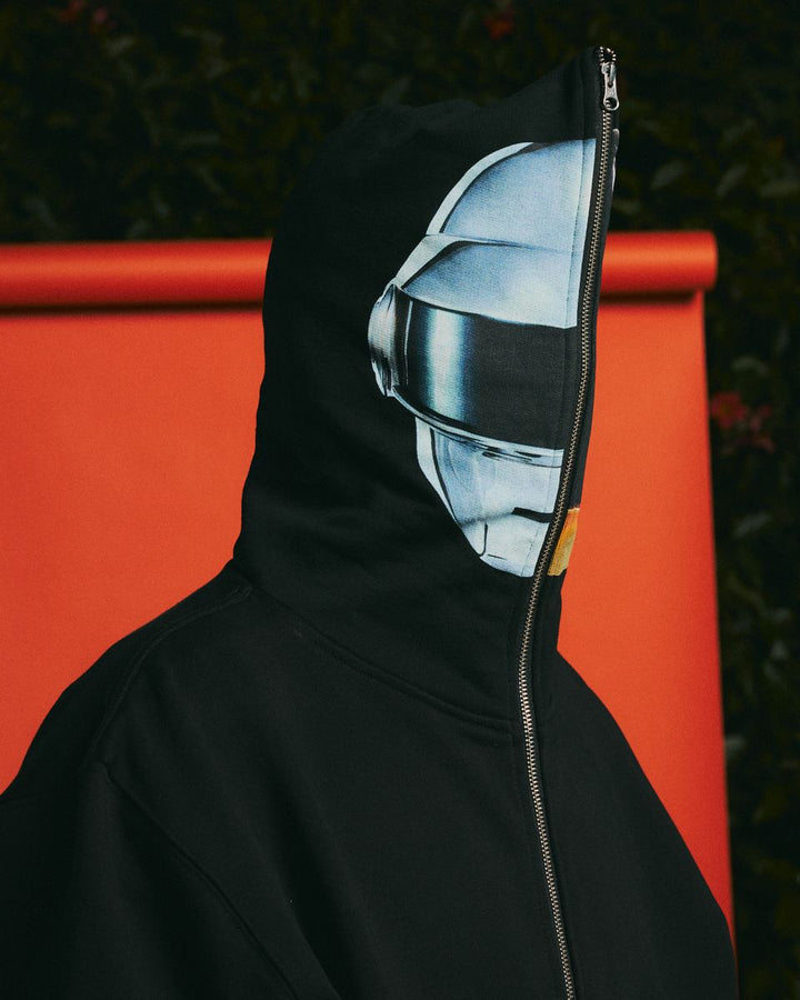 PLEASURES RAM ZIP HOODIE - BLACK