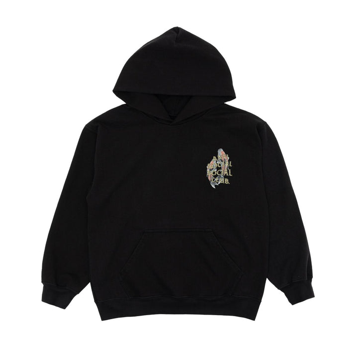 Anti Social Social Club STUDDED MIND GAMES HOODIE - Black