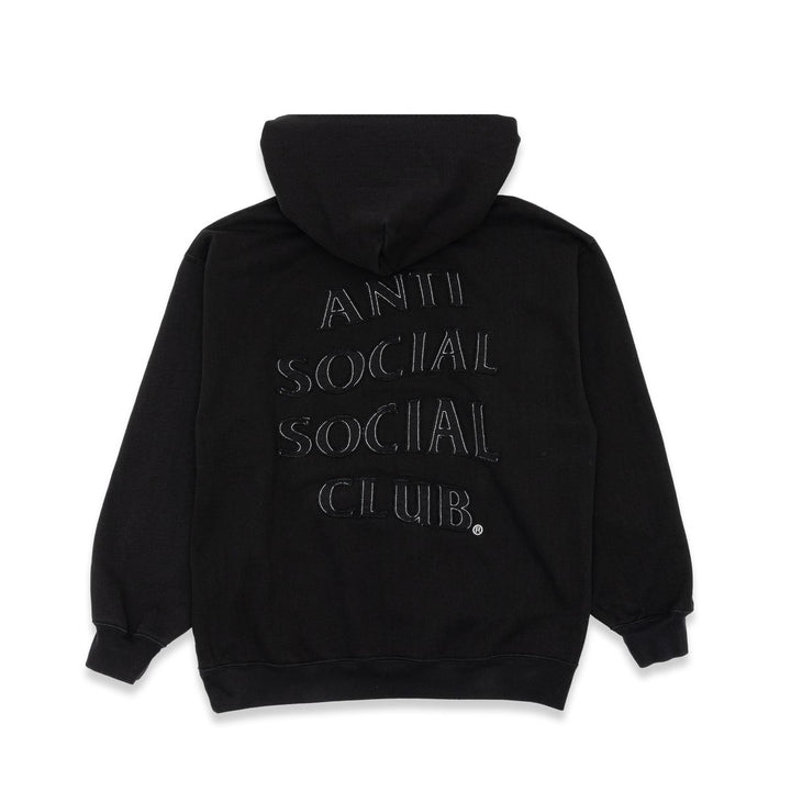 Anti Social Social Club APPLIQUE MIND GAMES HOODIE - Black