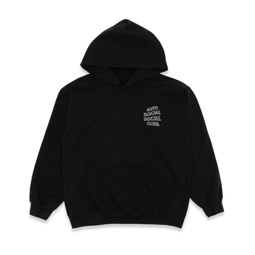 Anti Social Social Club APPLIQUE MIND GAMES HOODIE - Black