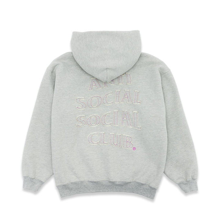 Anti Social Social Club APPLIQUE MIND GAMES HOODIE - Gray