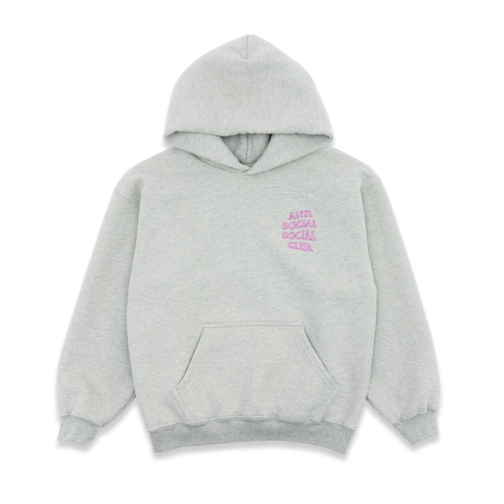 Anti Social Social Club APPLIQUE MIND GAMES HOODIE - Gray