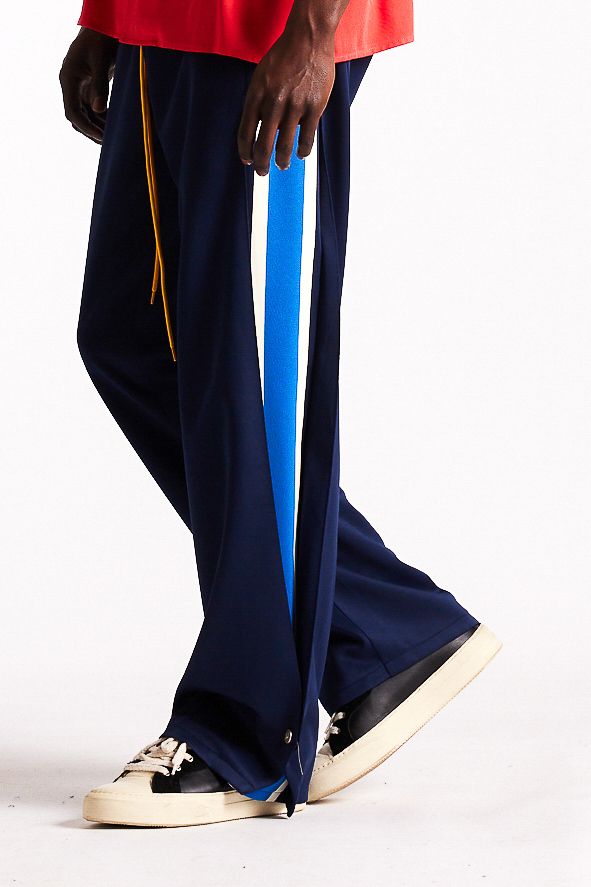 Diet Starts Monday Striped Snap Pant - Navy/Blue