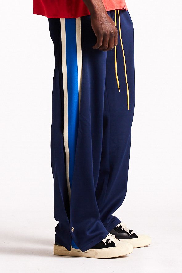 Diet Starts Monday Striped Snap Pant - Navy/Blue