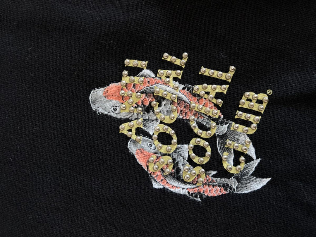 Anti Social Social Club STUDDED MIND GAMES HOODIE - Black