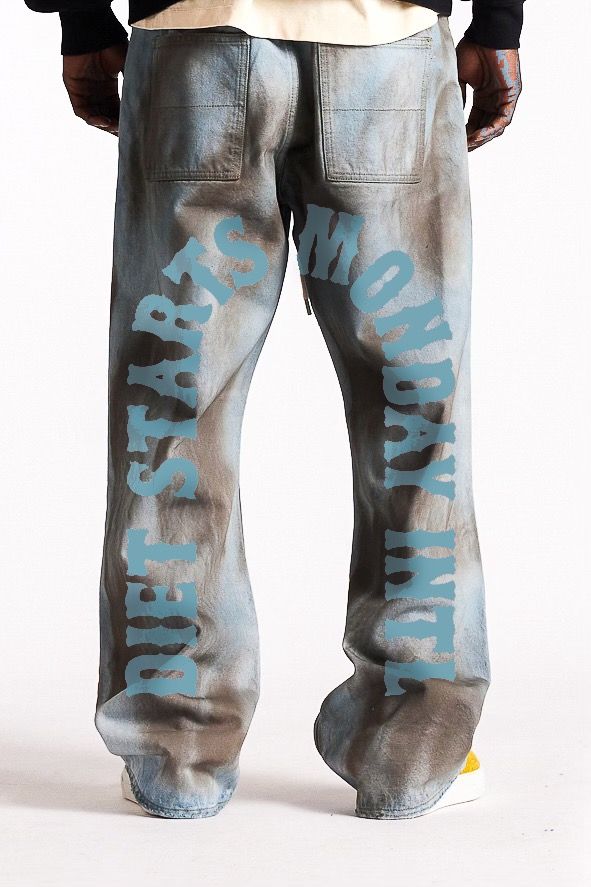 Diet Starts Monday Arch Diet Denim - Mud Washed