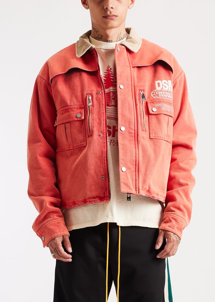 Diet Starts Monday Construction Hopkins Jacket - Washed Red/Pink