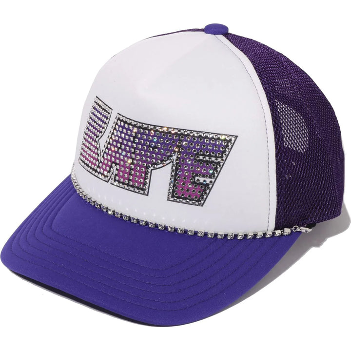 BAPE CRYSTAL MESH CAP M PURPLE