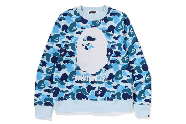 BAPE ABC Camo by Bathing Ape Crewneck Sweat - Blue