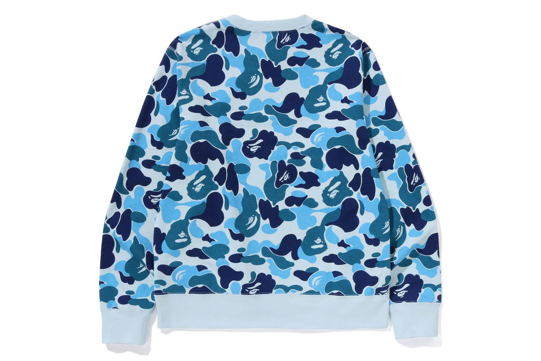 BAPE ABC Camo by Bathing Ape Crewneck Sweat - Blue