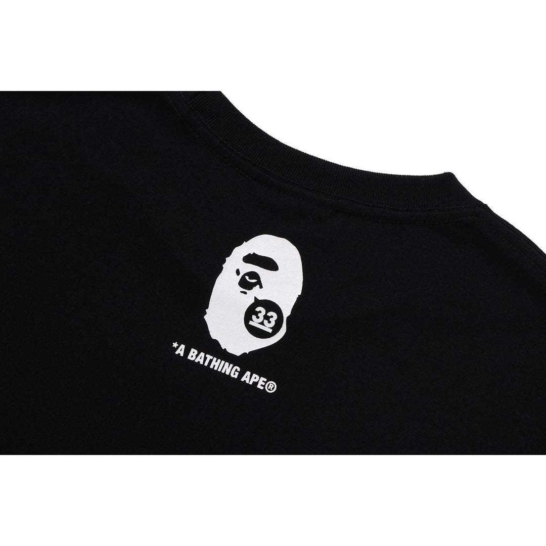 BAPE A BATHING APE 33RD ANNIV. APE HEAD TEE M BLACK