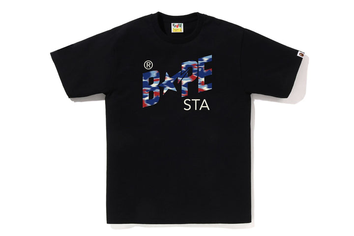 BAPE SCREEN CAMO BAPE STA TEE M BLACK