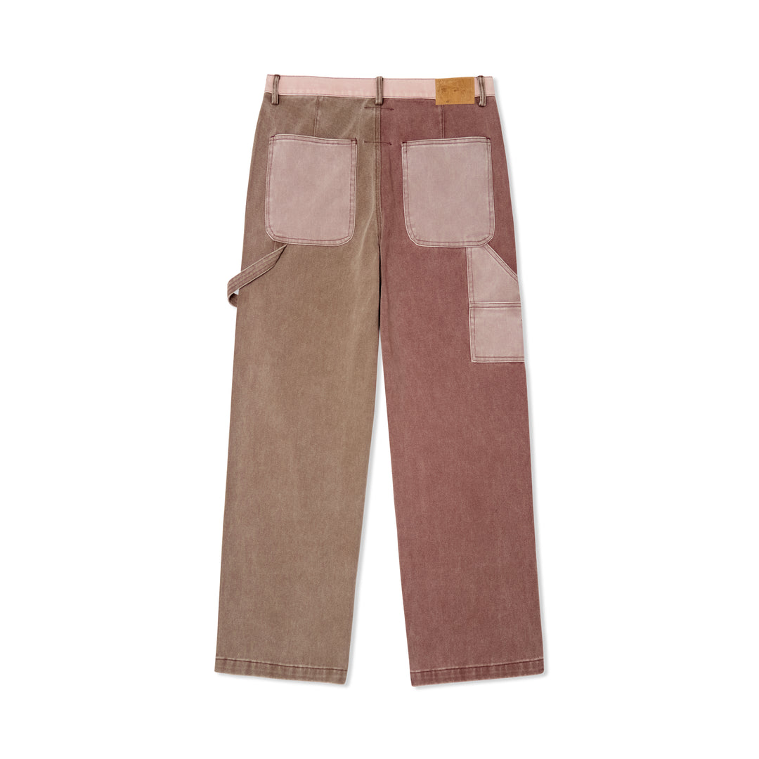 KidSuper Studios Patchwork Face Double Knee Pant - Brown/Multi