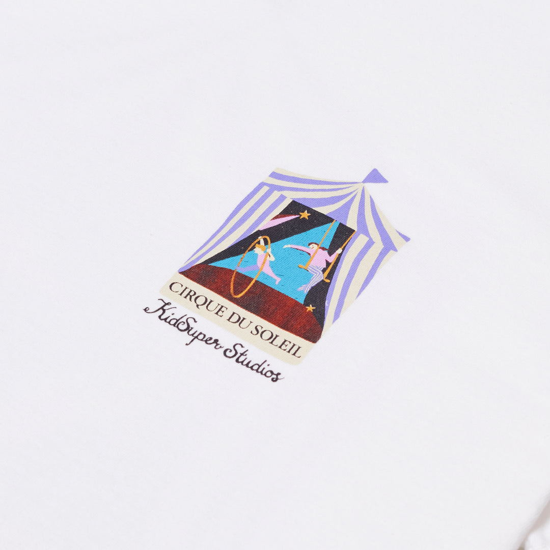 KidSuper Studios Cirque du soleil Flag tee - White