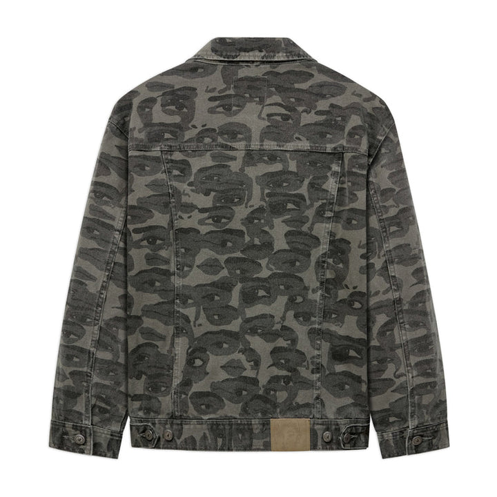 KidSuper Face Camo Jacket - Black