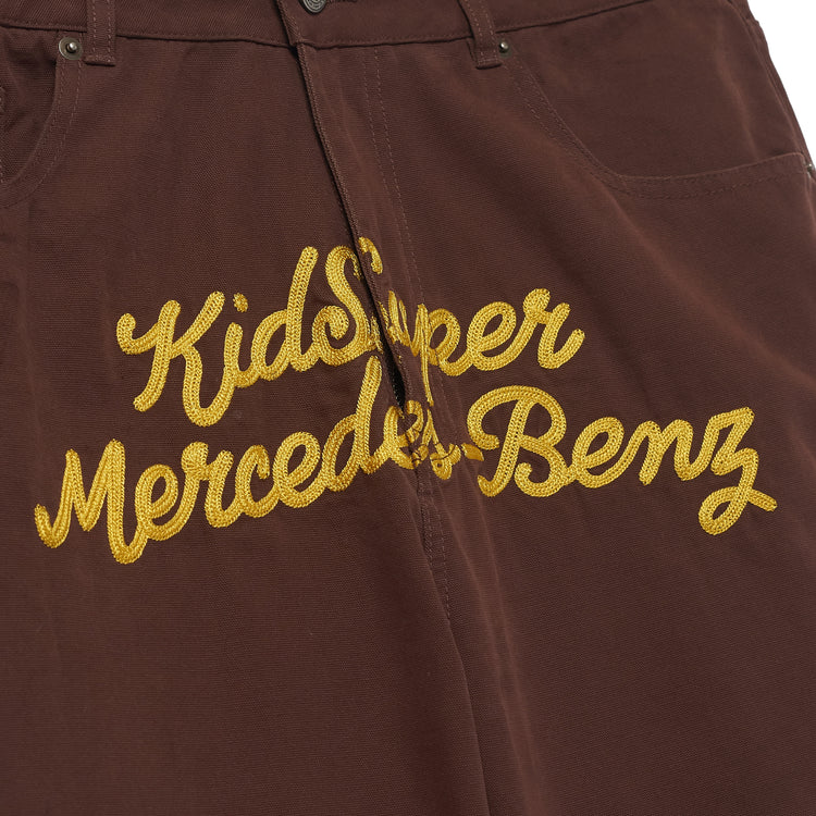 KidSuper x Mercedes Benz Work Pants - Brown