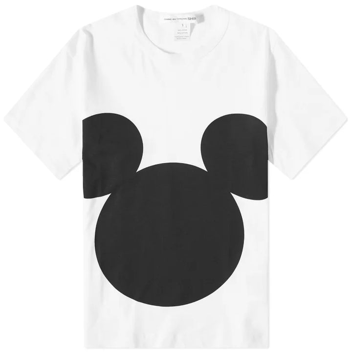 Comme Des Garçons SHIRT Mouse Bold Print Tee - White - FK-T009-051-2