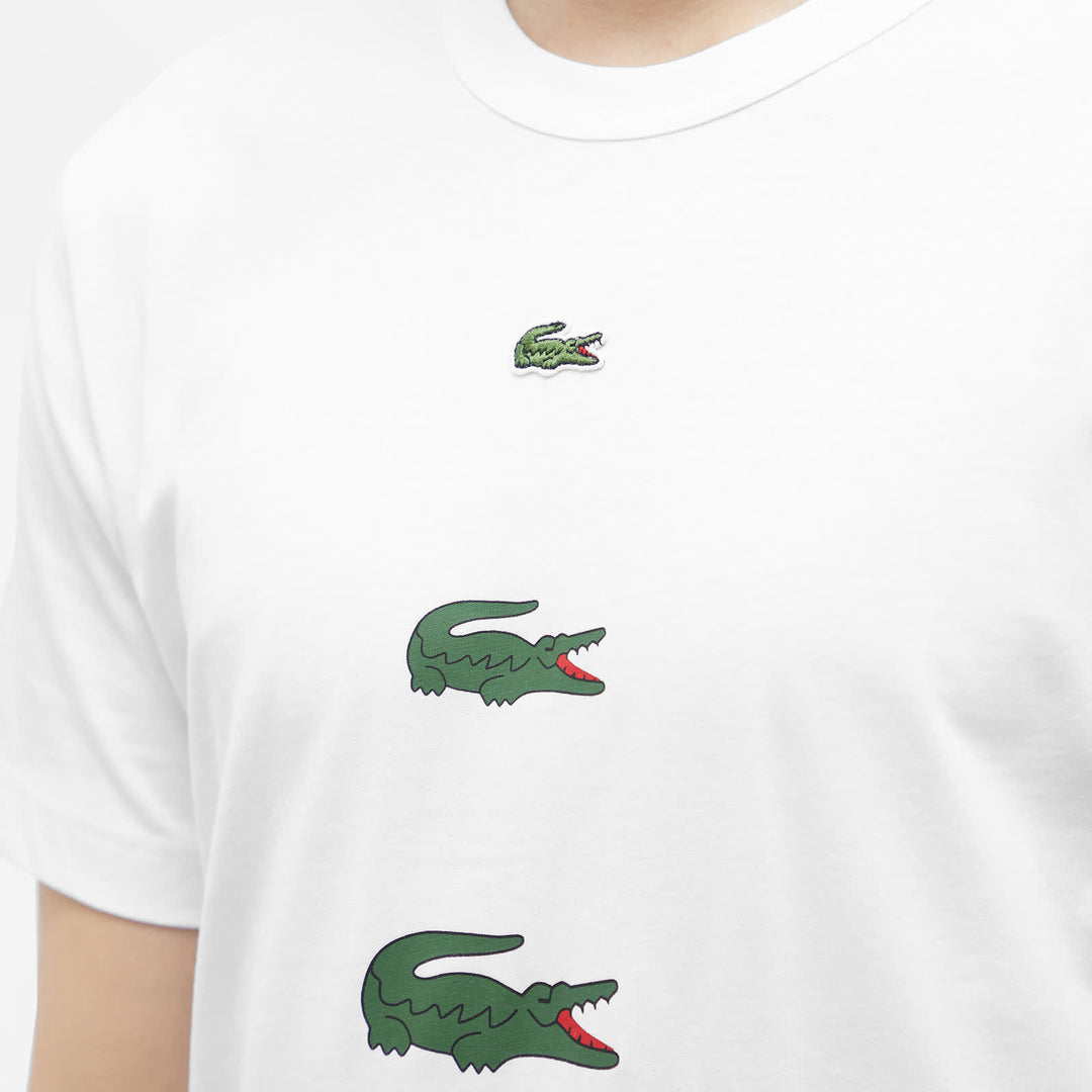 Comme des Garçons SHIRT x Lacoste Multi Croc T-Shirt - White