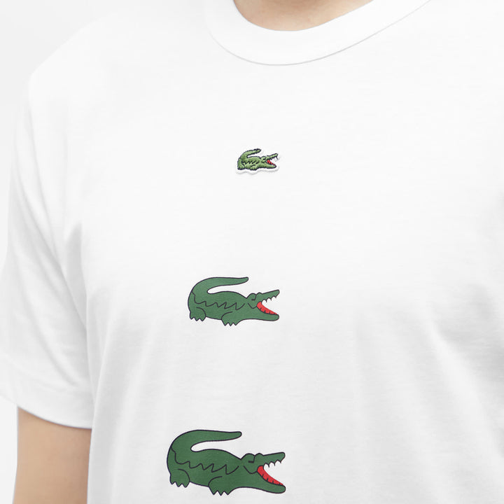 Comme des Garçons SHIRT x Lacoste Multi Croc T-Shirt - White